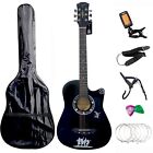 CLASSIC 6 STRING 4/4 SIZE 38" ACOUSTIC GUITAR PACK BOYS GIRLS MUSIC GUITAR