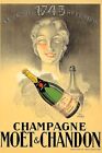 Poster Manifesto Locandina Pubblicitaria Champagne Moet Chandon Stampa 32x47 Cm.