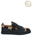 RRP€685 GIUSEPPE ZANOTTI Leather Sneakers US9 UK8 EU42 Logo Made in Italy