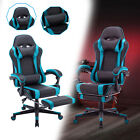 Gaming Stuhl Racing Chair Bürostuhl Drehstuhl Schreibtischstuhl Verstellbar Blau