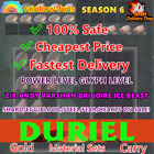 DIABLO 4 SEASON 6✨DURIEL RUN MATS✨LEVEL/GOLD✨TORMENTED VESSEL OF HATRED DLC✨