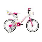 Bici da bambina  LOMBARDO BAFFY 14 Bianca /Fuxsia