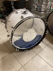 Ludwig Vistalite White Bass Drum 22 Inch