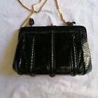 Vintage - Borsa in lucertola nera - lizard leather bag