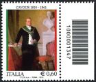 Italia 2010 codice a barre 1347 Cavour - singolo DX