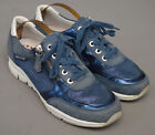 Ladies Mephisto Blue Leather Run Off Air Jet System Trainers Shoes UK 4.5