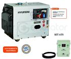 Generatore di corrente Diesel Silenziato 8kVA Trifase Hyundai+ATS  "65234+65279"