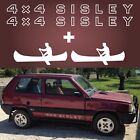 Panda 4x4 Sisley coppia adesivo sportelli 2 canoa sotto porta MISURA ORIGINALE