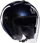 CASCO AGV E2206 JET IRIDES MONO PROFONDO BLUE TAGLIA M