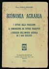 DRAGONI CARLO ECONOMIA AGRARIA HOEPLI 1932 AGRICOLTURA PRIMA EDIZIONE