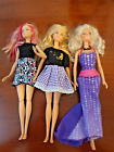 Barbie lotto 3 dolls Mattel