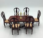 Dolls House Dining Table And Six Chairs