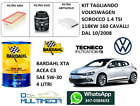 KIT TAGLIANDO FILTRI OLIO BARDAHL XTA 5W30 VOLKSWAGEN SCIROCCO 1.4 TSI 160CV