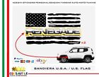 adesivi stickers bandiera americana per logo portiera anteriore jeep renegade
