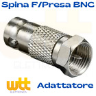 Adattatore Presa BNC Femmina / Spina F Maschio