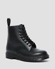 DR.MARTENS -  ANFIBIO DA DONNA 8 FORI NERO SU NERO 1460 MONO