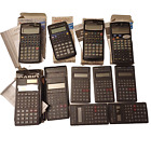 CASIO CITIZEN Lot 11 Calculators Not Working - For Parts Some with Instructions