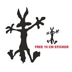 adesivo prespaziato coyote divertente FREE 10 CM STICKER  aufkleber pegatina