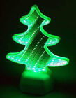 Lampada Effetto Tunnel 3D a LED forma Albero di Natale Verde Lampada Idea Regalo