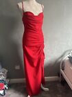 Zara Red Strappy Maxi Dress Large