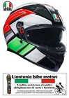 CASCO INTEGRALE AGV K3 WING TRICOLORE E22.06 DOPPIA VISIERA PINLOCK OMAGGIO