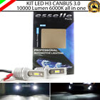 LAMPADE FENDINEBBIA LED SMART FORTWO 450 H3 NO AVARIA BIANCO XENON 10000 LUMEN