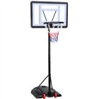 Canestro Bascket Esterno Altezza Regolabile Portatile con Tabellone Sport 279 cm