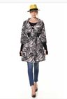 DENNY ROSE CAPPOTTO zebrato + manicotti art.52dr31003 tg.44 raro introvabile