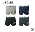 Stock 4 Pezzi BOXER uomo pack mutande in cotone elasticizzato multicolori