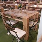 Tavolo in legno massello con Pallet Bancali EPAL arredamento 120x80 - smontato