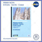 registro prima nota cassa entrate uscite moduli A4 2 copie modulistica buffetti