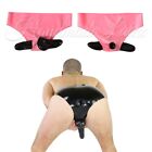 Pink Latex Rubber Briefs Men s Shorts w/ Penis Sheath and Anal Condom Underwear