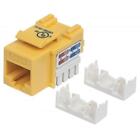 Frutto Keystone RJ45 Cat.6 UTP non schermato Giallo