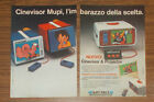 Vintage 1979 Cinevisor Mupi GOLDRAKE Popeye Heidi Print Ad advert #2 Italian