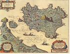 AL2-35B) ISCHIA ISOLA OLIM AENARIA MAPPA CARTINA NAPOLI