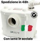 TRITURATORE MACERATORE WC SANITARIO LAVANDINO DOCCIA POMPA 2 LAME tipo sanitrit