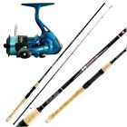 kolpo kit combo pesca spinning con canna in carbonio 2.10 mt  mulinello myto 200