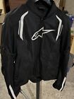 Giacca moto Alpinestars Ast Air Textile nero bianco