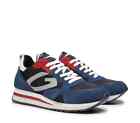 Sneakers Alberto Guardiani WEN 220001 Camoscio e tessuto blu e bianco SCONTO