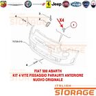 FIAT 500 ABARTH KIT 4 VITE FISSAGGIO PARAURTI ANTERIORE NUOVO ORIGINALE 51810310