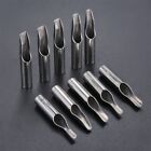 10Pcs Stainless Steel Tattoo Tips Kit Tattoo Nozzle Tips For Tattoo Gun Machine