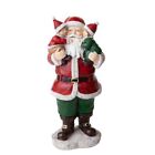 Statuina Babbo Natale con Bambini 21 cm in Resina