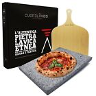 CUORE LAVICO - KIT PIASTRA REFRATTARIA IN PIETRA LAVICA ETNEA PIZZA 39X30X2 cm