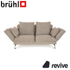 Brühl Moule Stoff Zweisitzer Grau manuelle Funktion Sofa Couch Schlaffunktion