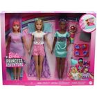 MATTEL BARBIE PRINCESS ADVENTURE SET 3 BAMBOLE PIGIAMA PARTY