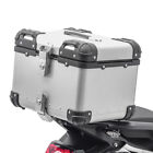 Top Case per Moto Guzzi V7 III / V85 TT Bauletto alluminio Bagtecs XS45 argento