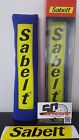 SABELT COPPIA CUSCINETTI CINTURE IMBOTTITURE TESSUTO ABARTH PUNTO EVO BLU