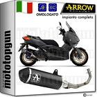 ARROW SCARICO COMPLETO + OMO RC URBAN NERO YAMAHA XMAX X-MAX 125 2023 23 2024 24