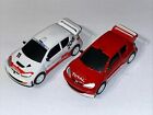 Carrera Go!!! Speed Cars Peugeot 206 1:43 Rally Racing Cars X2 Red White Working