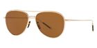 Oliver Peoples Uomo OV1276ST 531153 56 TK-3 56mm Oro Spazzolato Occhiali da Sole